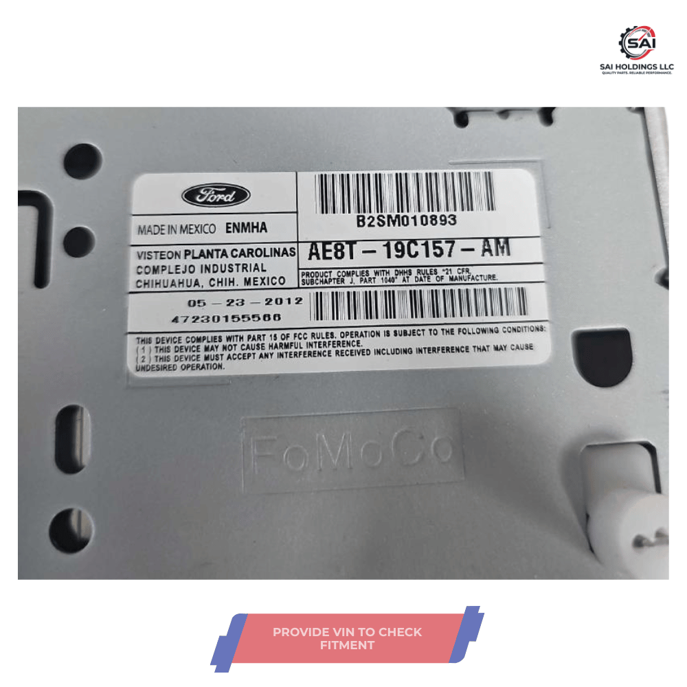 2011–2013 Ford FIESTA Radio Receiver AM FM CD Player Satellite OEM — view 4