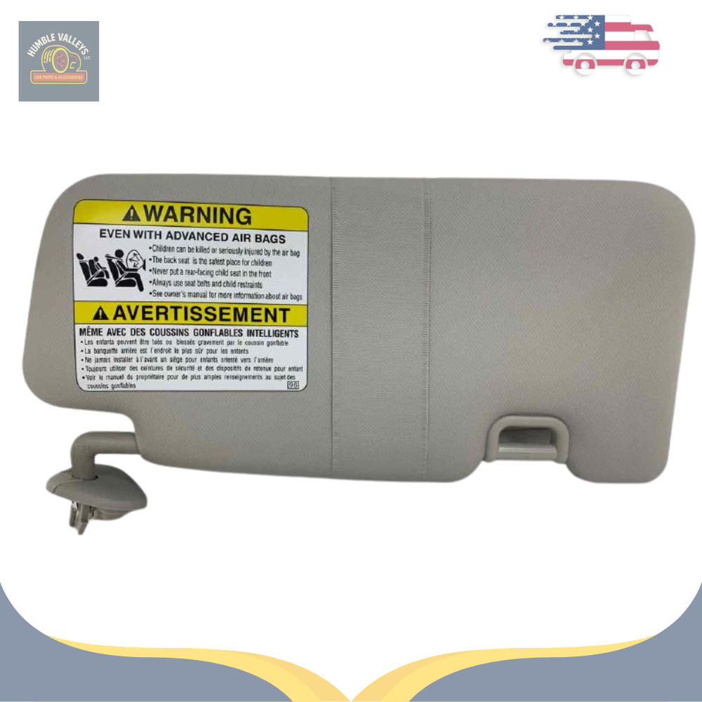 2017–2023 Subaru Impreza LH Driver Sunvisor Sun Visor with Mirror & Extender OEM — view 1