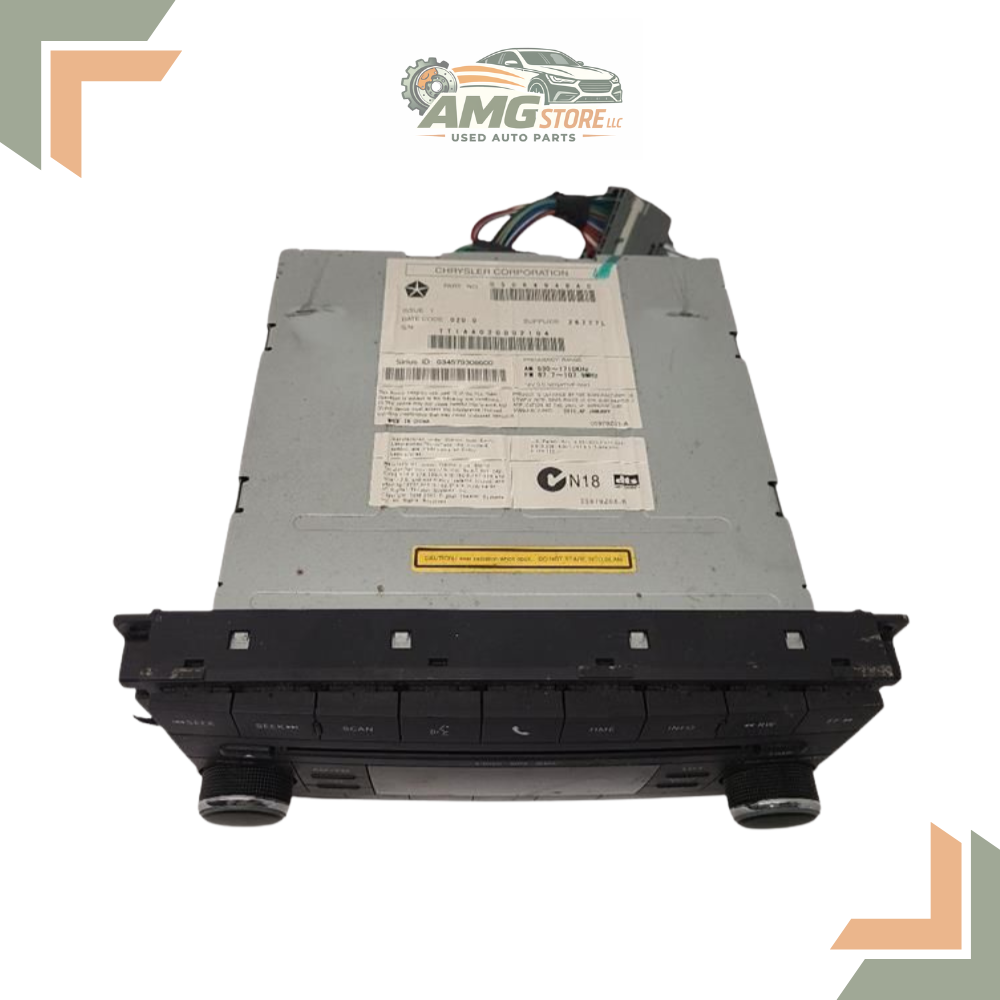 2008–2009 Jeep Wrangler AM FM 6 CD MP3 Radio Receiver REQ Satellite — view 4