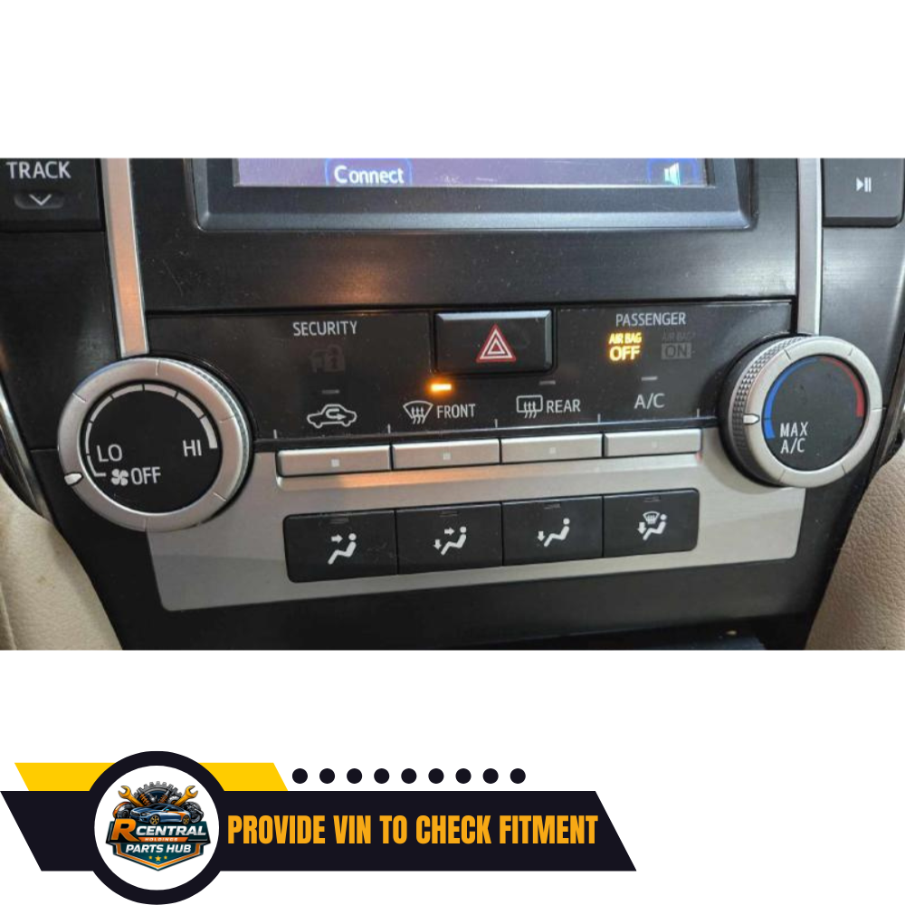 2012–2014 Toyota Camry Manual A/C AC Temperature Control — view 2