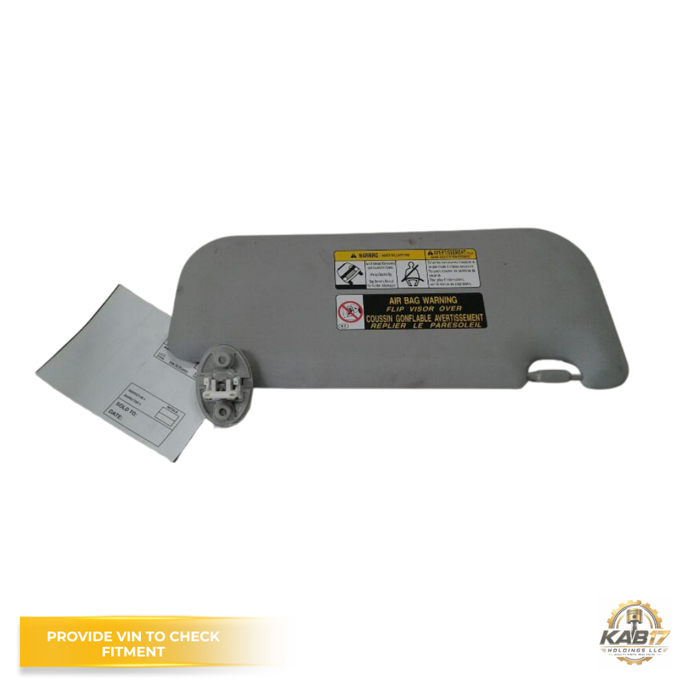 2019–2025 Toyota Rav4 LH Driver Sunvisor with Mirror Gray OEM — view 3