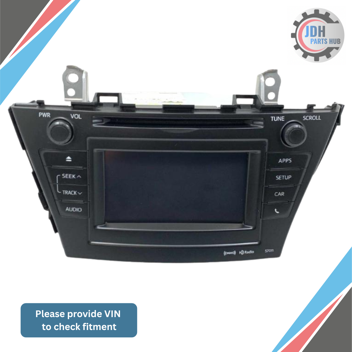 2012–2014 Toyota Prius Touch Screen Stereo Radio CD Player 57011 OEM — view 1