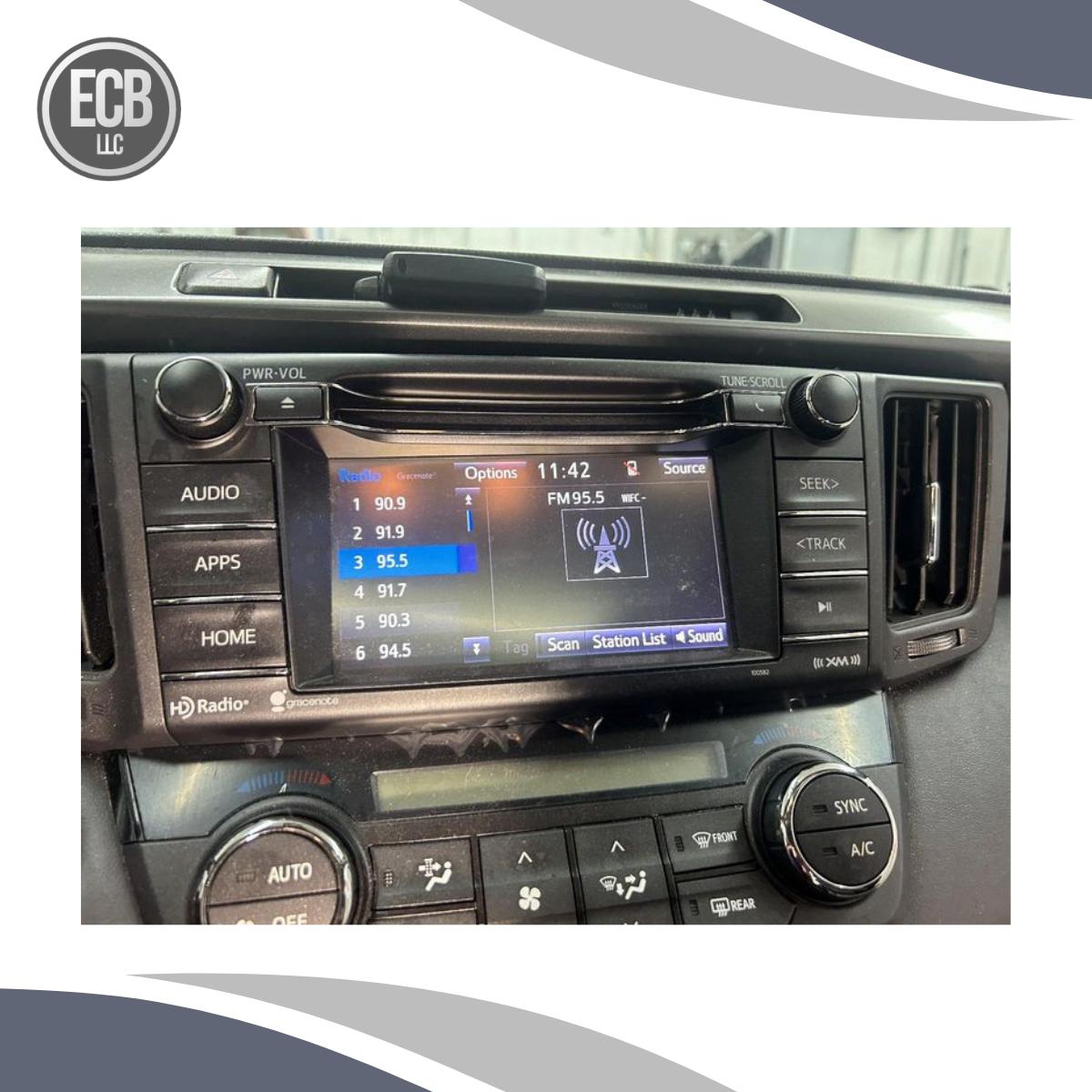 2016–2018 Toyota RAV4 OEM AM FM CD Sirius XM Radio Display & Receiver OEM — view 4