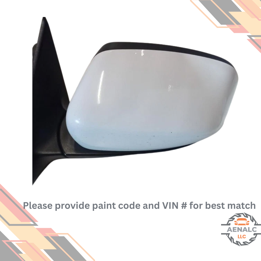 2017–2021 Jeep Cherokee Left Driver Side View Door Mirror Heated White OEM — view 1