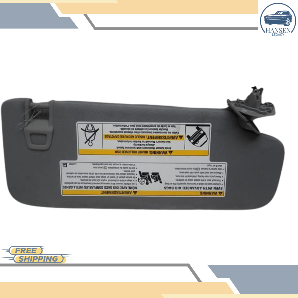 2018–2019 Chevrolet Equinox LH Driver Sunvisor Sun Visor with Mirror & Light OEM — view 2