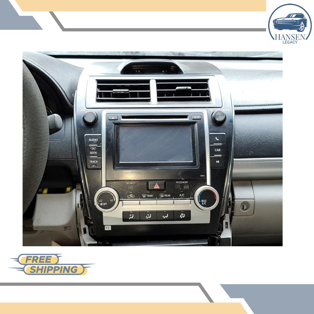 2012 Toyota Camry Radio / Display Receiver OEM 57012 (86140-06010) — view 1