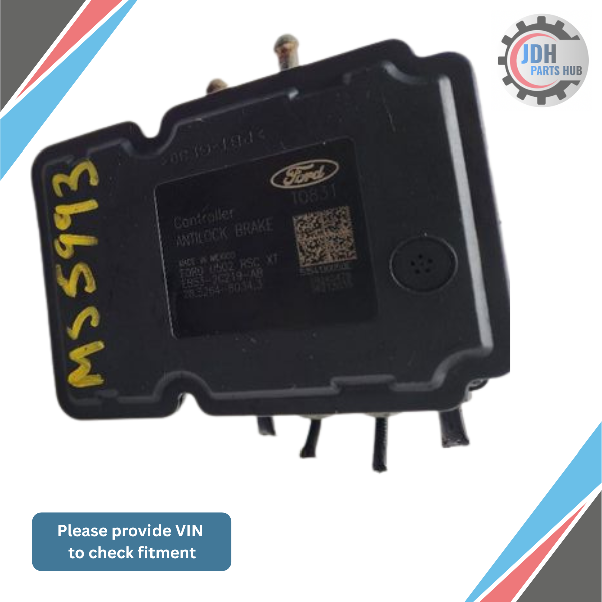2014–2015 Ford Explorer ABS Anti-Lock Brake Pump Assembly without Adaptive Cruise — view 3