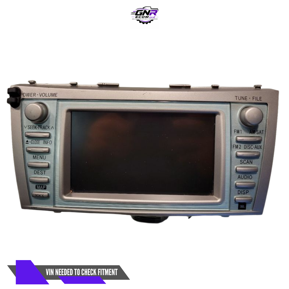 2007–2009 Toyota Camry Hybrid AM FM Navigation Sat MP3/CD/DVD Player Radio E7011 — view 1