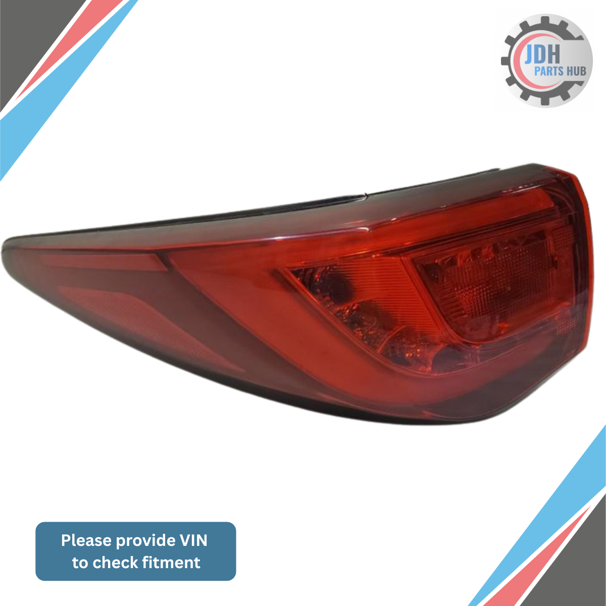 2016–2020 Infiniti QX60 Left Driver Side Quarter Panel Tail Light OEM — view 1