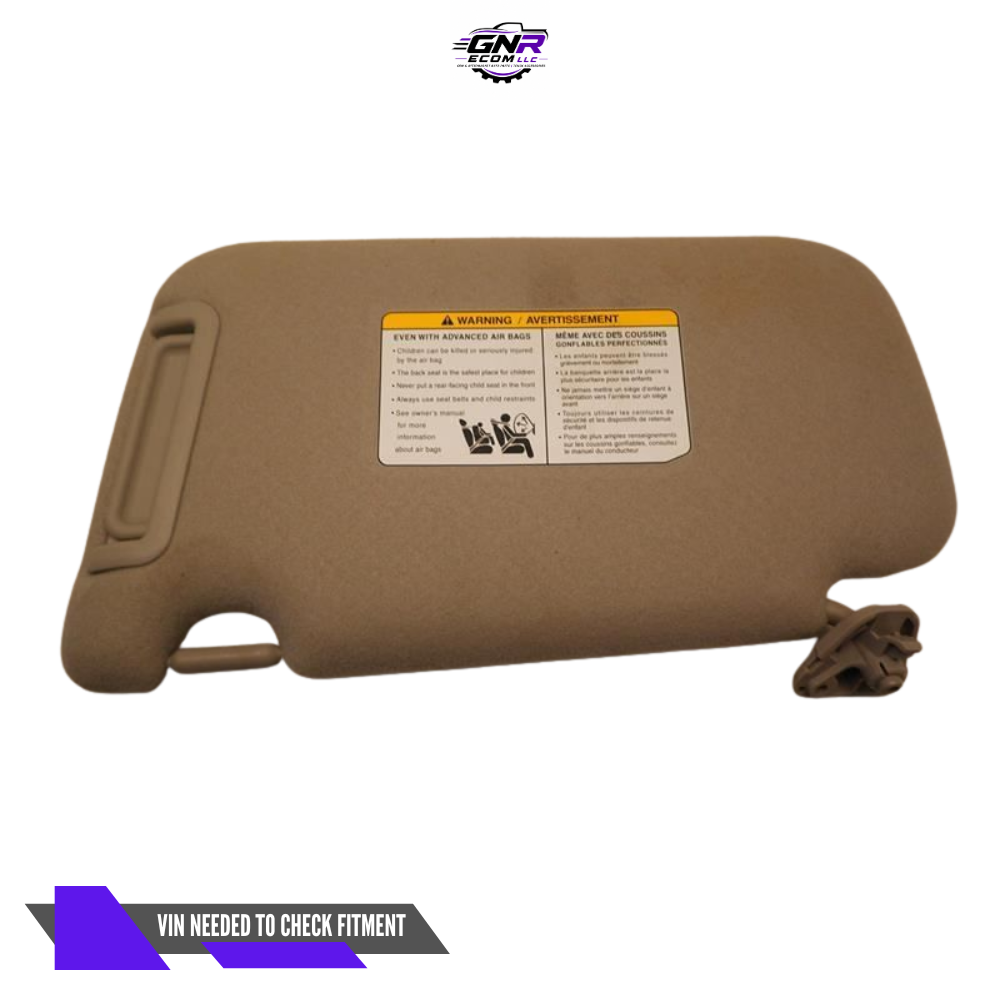 2013–2019 Nissan Sentra RH Passenger Sunvisor Sun Visor with Mirror OEM — view 1