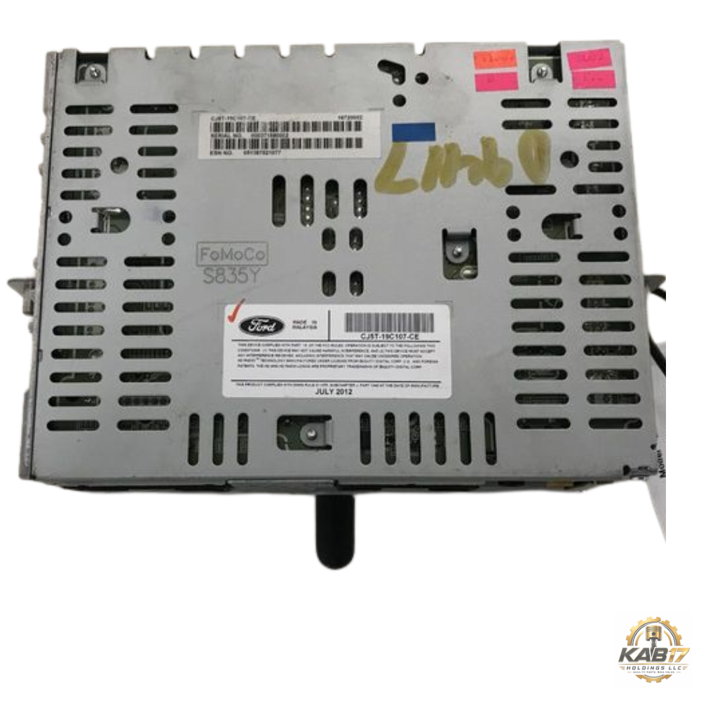 2013–2015 Ford Escape AM FM CD Radio Receiver CJ5T-19C107-CB thru CK OEM — view 2