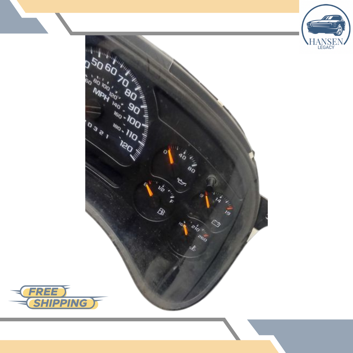 2006–2007 Chevrolet Silverado 1500 Tahoe 6.0L Speedometer Cluster 06 07 — view 3