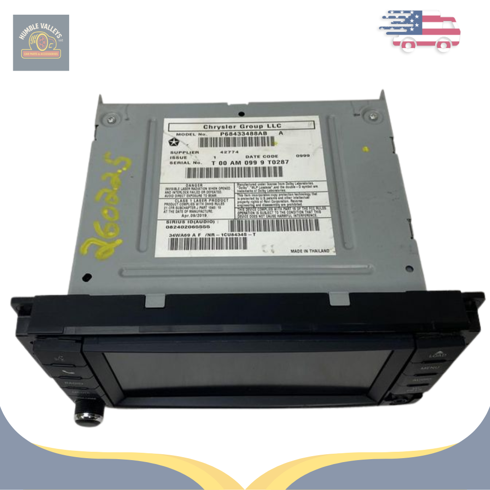 2013–2019 Dodge Caravan AM FM CD Navigation Radio Player Display Screen RHB OEM — view 2