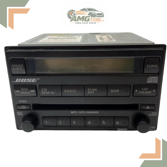 2005–2007 Nissan Pathfinder Radio AM FM 6 Disc CD Player OEM 28185-EA420 — view 1