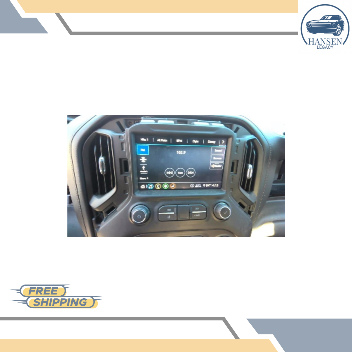 2019–2022 Chevrolet Silverado 1500 2500 3500 Control Panel with Screen ID 84692392 — view 1