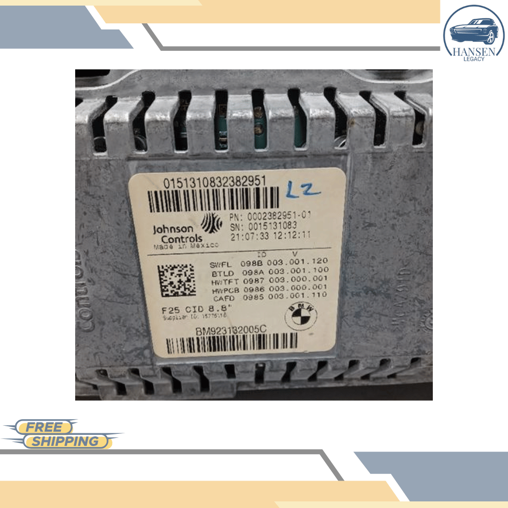 2011–2017 BMW X3 Audio Radio Information 8.8 Navigation Display Screen OEM — view 4