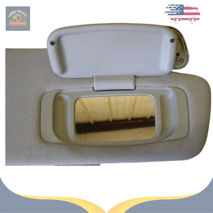 2009–2013 Toyota Tundra Gray Cloth Passenger RH Sun Visor Shade OEM — view 2
