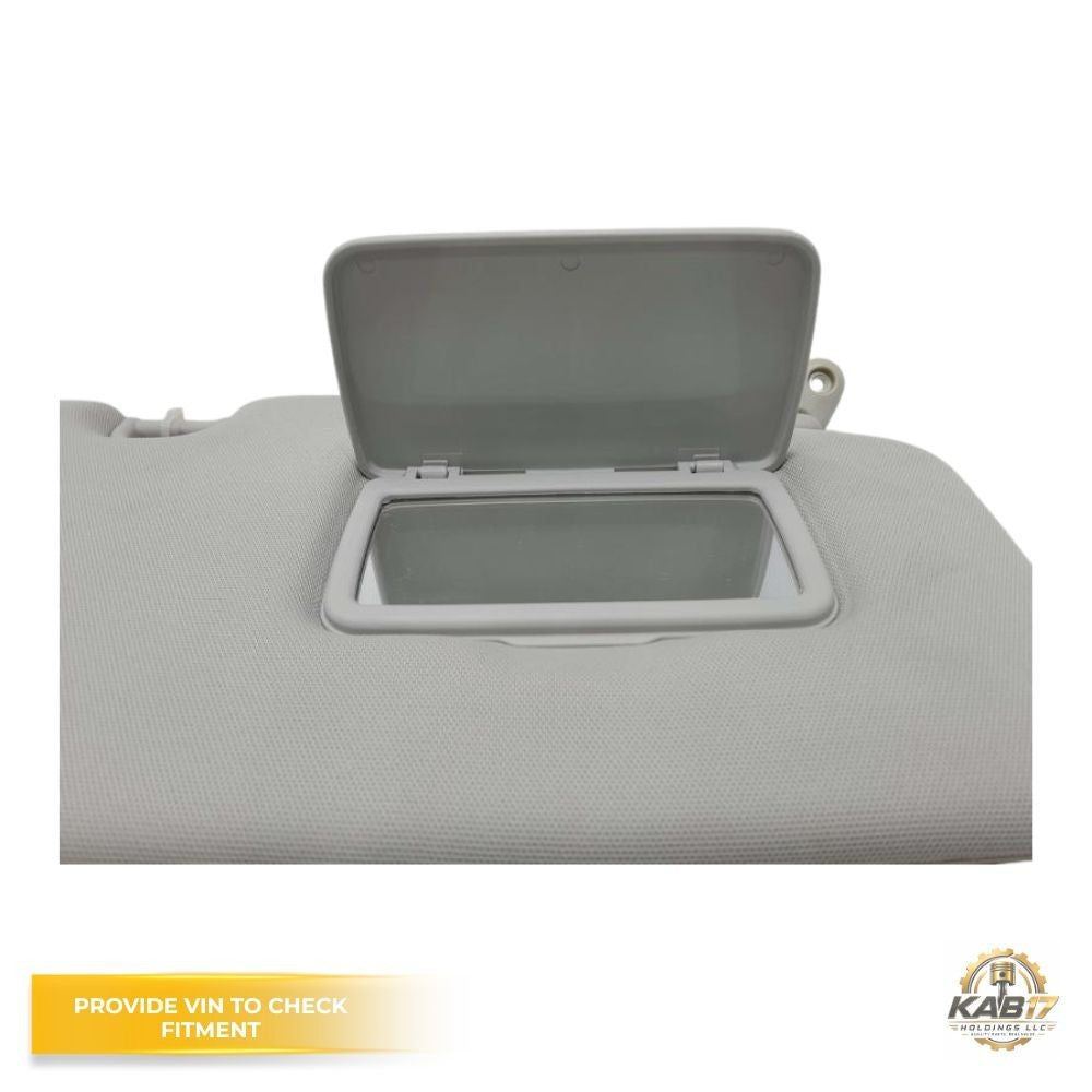 2014–2016 Subaru Forester Passenger RH Sun Visor with Extender Gray Right Side OEM — view 2
