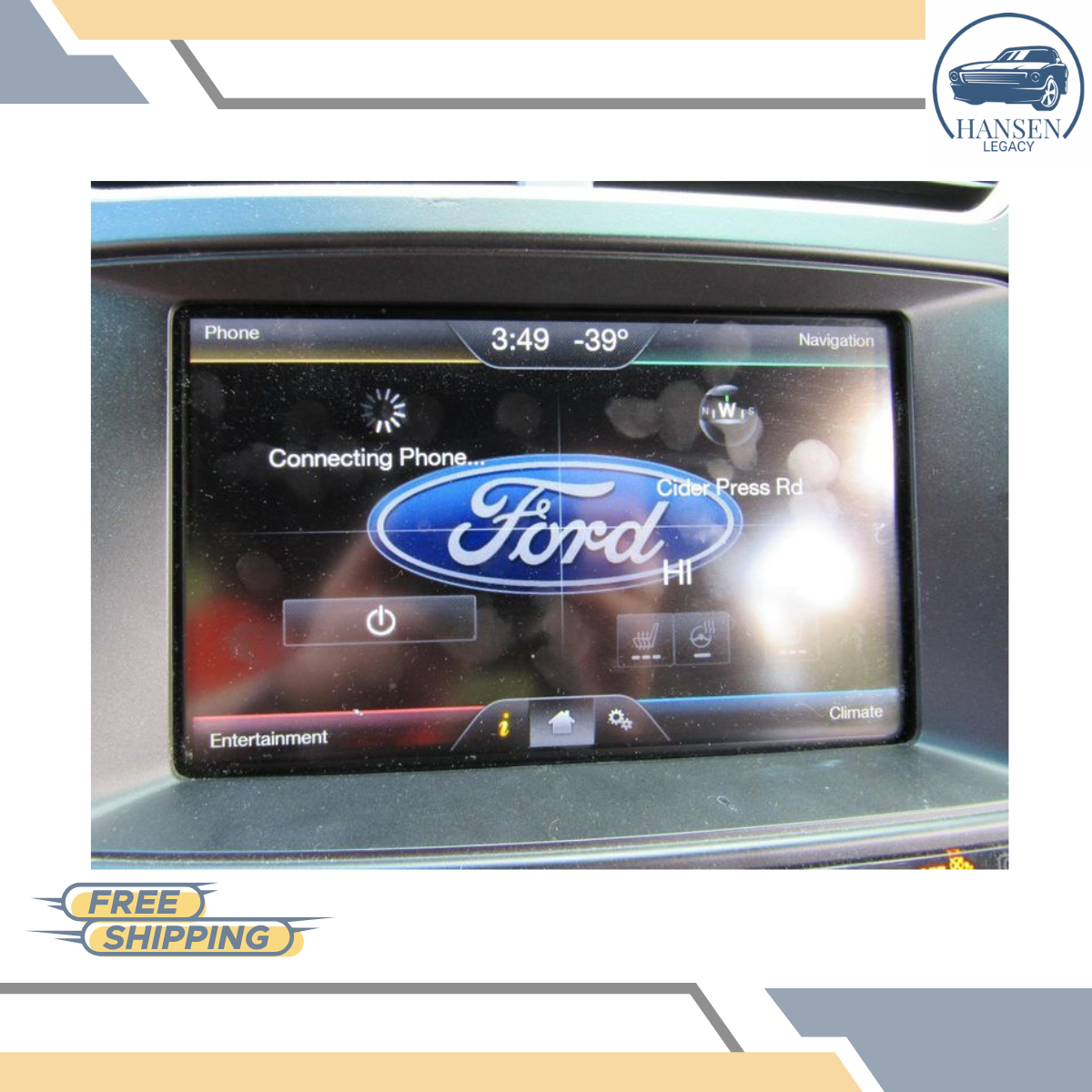 2015–2016 Ford Explorer Radio GPS Information 8" Front Display Screen OEM 15 16 — view 2