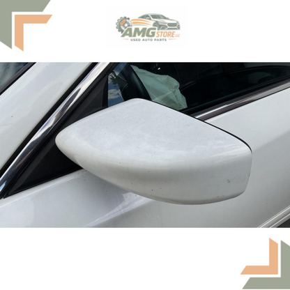 2013–2018 Nissan Altima Sedan Left Driver Side View Door Mirror White OEM — view 1