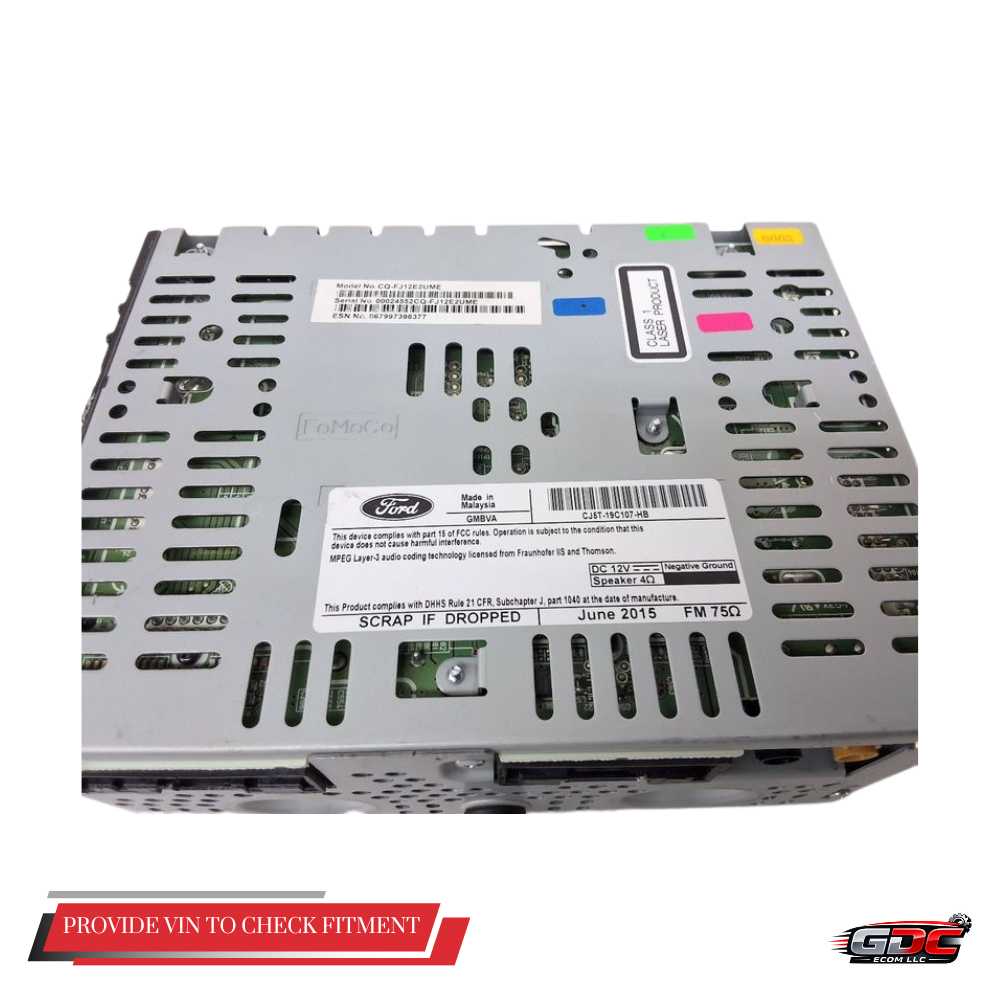 2015–2016 Ford Escape AM FM CD Radio Receiver OEM CJ5T-19C107-HB — view 2