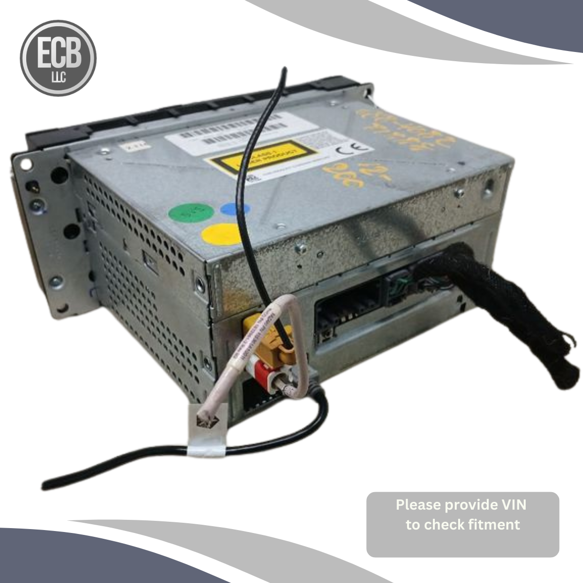 2013–2014 Dodge Challenger AM-FM-CD-DVD-H<wbr/>DD Navigation Radio UConnect RHR OEM — view 3
