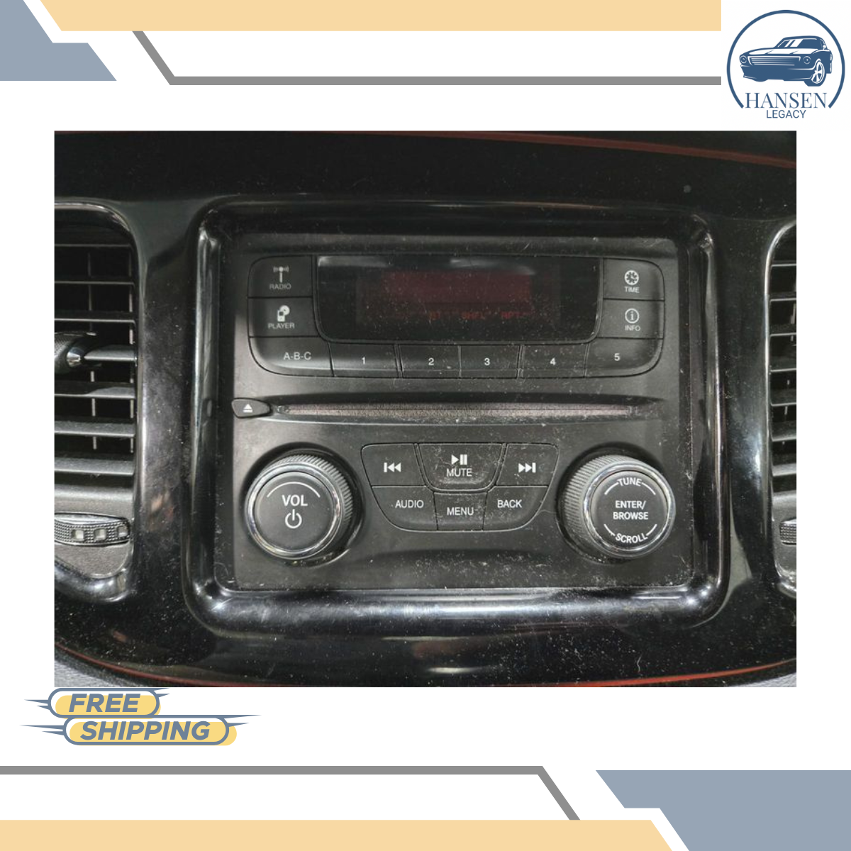 2013–2016 Dodge Dart AM FM CD Satellite Radio Receiver Option RAE 14 15 — view 1