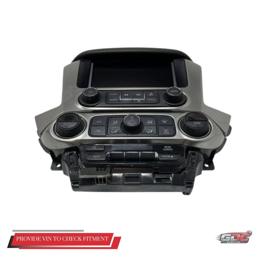 2015 Chevrolet Tahoe Dash Mounted Radio Control Panel ID 23278776 — view 2