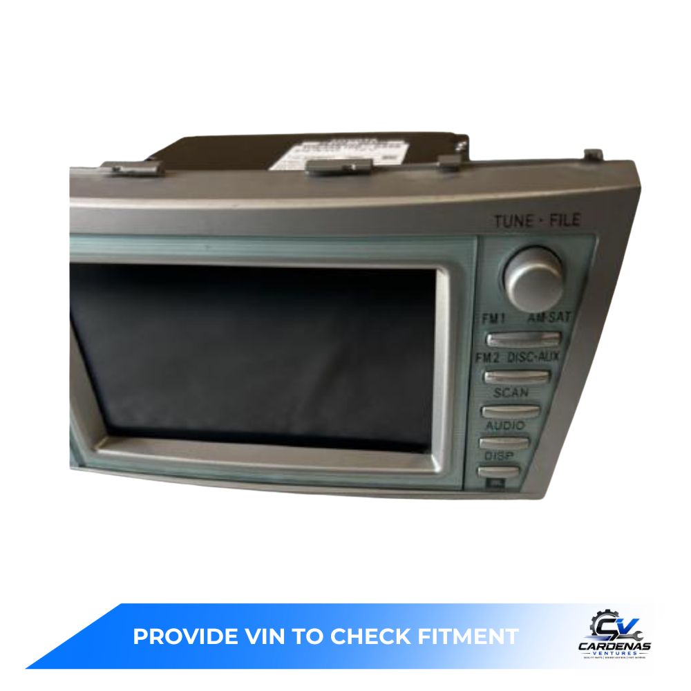 2007–2009 TOYOTA CAMRY HYBRID AM FM NAVIGATION SAT MP3/CD/DVD PLAYER RADIO E7011 — view 2