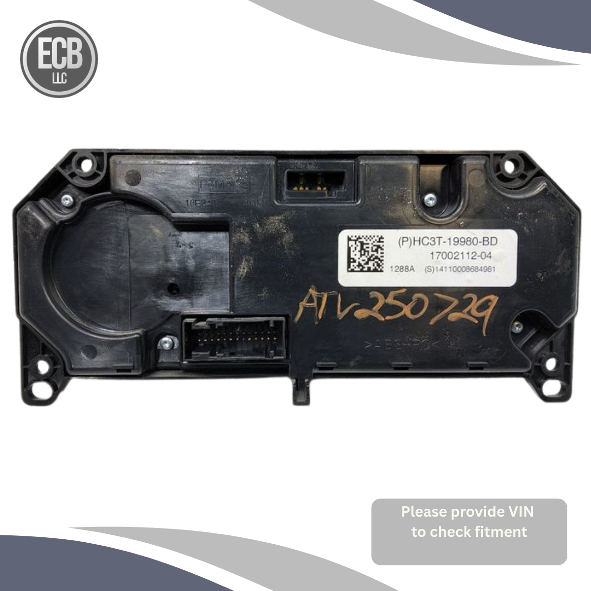 2017–2020 Ford F250 F350 Manual A/C Heater Temperature Control OEM — view 2