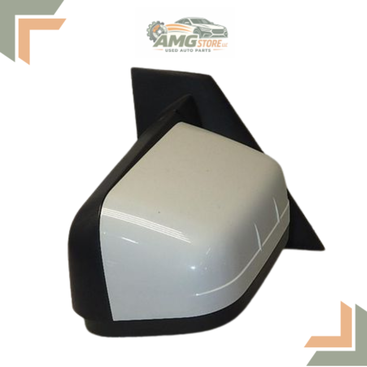 2011–2014 Ford Edge Left Hand Driver Side View Door Mirror Power OEM White LH — view 5