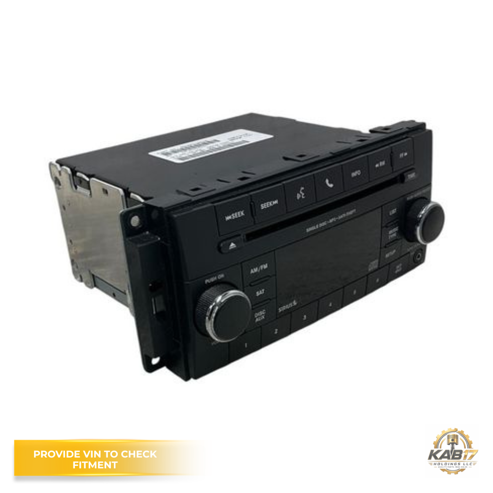 2012–2017 Jeep Patriot AM-FM-CD-MP3 Player Satellite Radio Receiver OEM — view 2