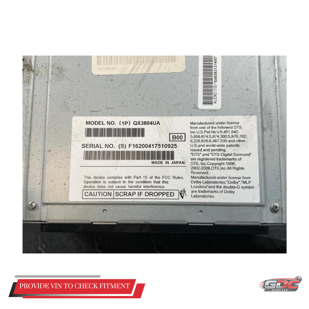 2012 FORD F-150 Radio Receiver Single Disc Satellite with Nav OEM CL3T-19C156-AA — view 5