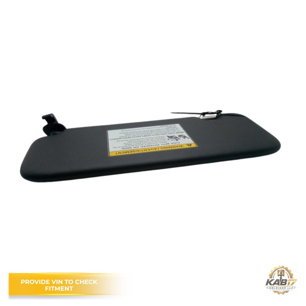 2019–2021 Kia Forte RH Passenger Sunvisor with Mirror Black OEM — view 3