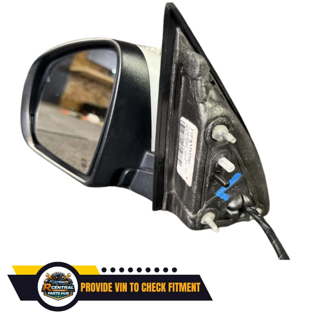 2014–2021 Jeep Cherokee Left Driver Side View Door Mirror White — view 2