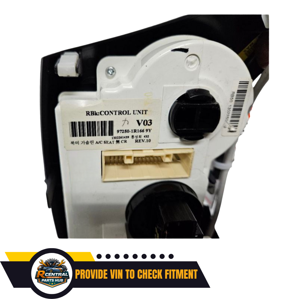 2012–2014 Hyundai Accent A/C AC Heater Temperature Control — view 3