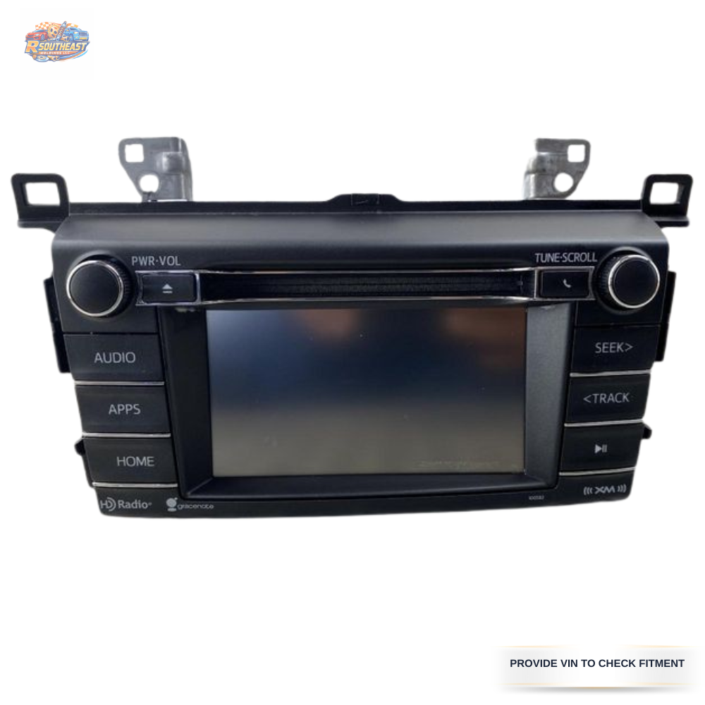 2016–2018 Toyota Rav4 AM FM CD Sirius XM Audio Radio Player Display Screen OEM — view 1