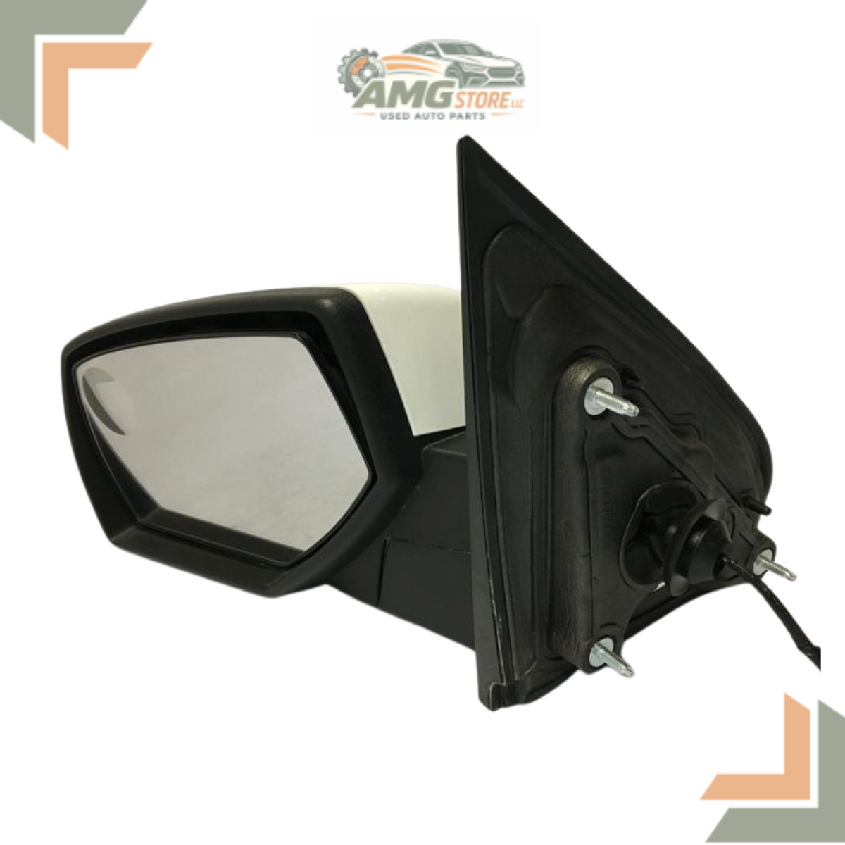 2014–2019 Chevrolet Silverado 1500 Left Driver Side View Door Mirror White LH — view 5