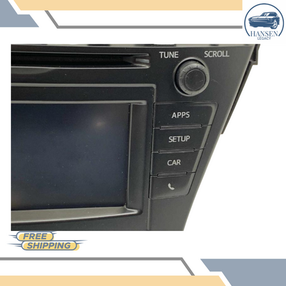 2012–2014 Toyota Prius Radio AM-FM-CD Display Receiver Face ID 57011 — view 4