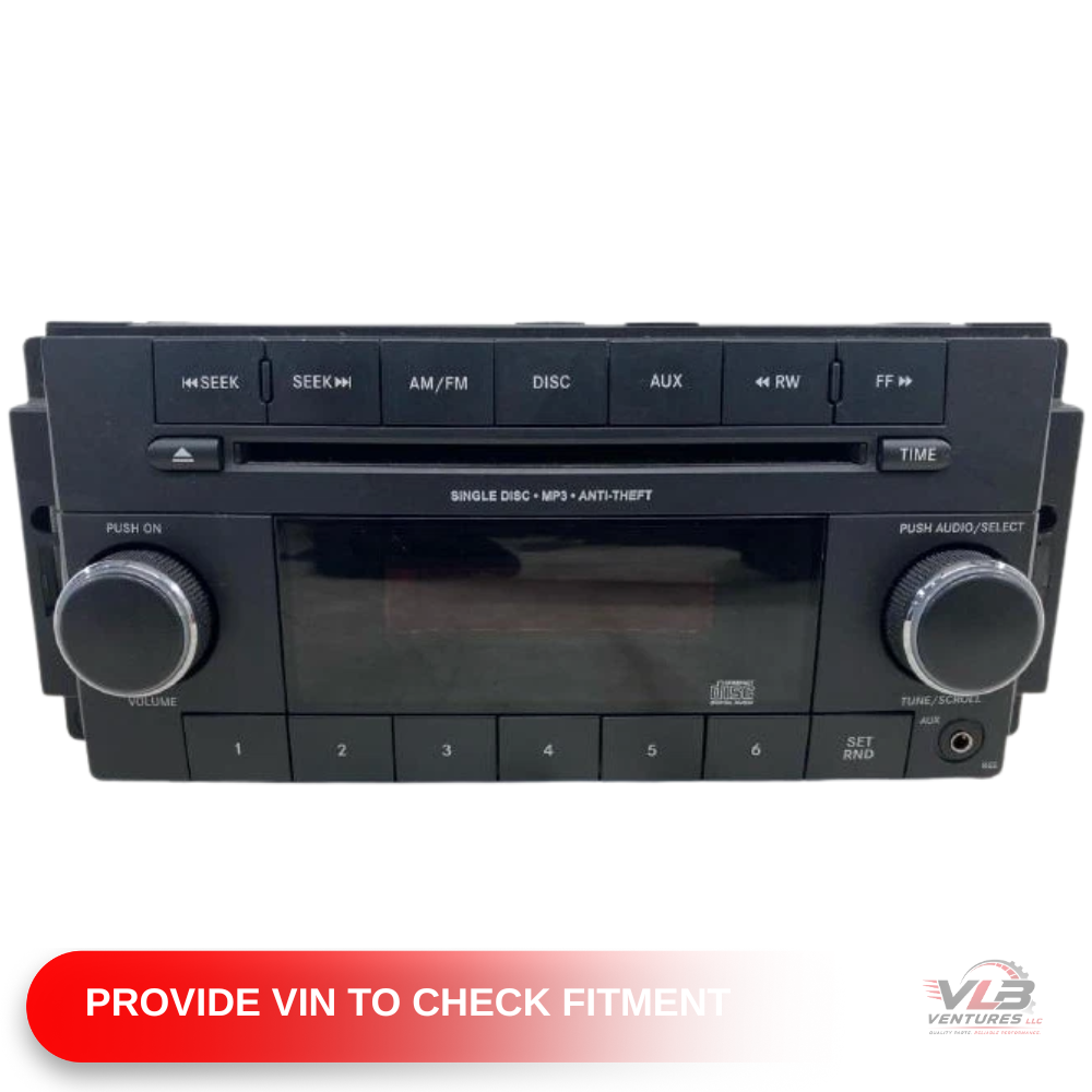 2012–2020 Dodge Caravan AM FM CD MP3 Radio Receiver RES Without Satellite OEM — view 1