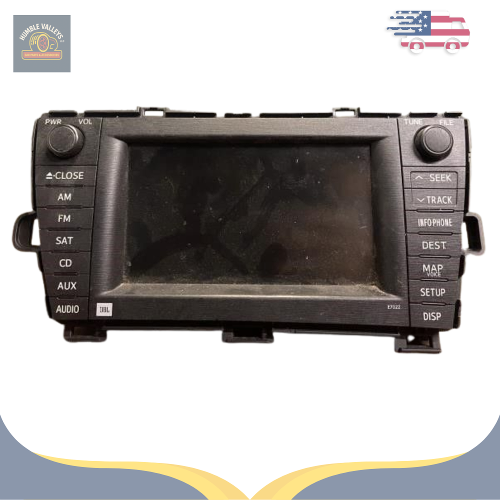 2010–2011 Toyota Prius Dash Display Screen Navigation E7022 OEM — view 1