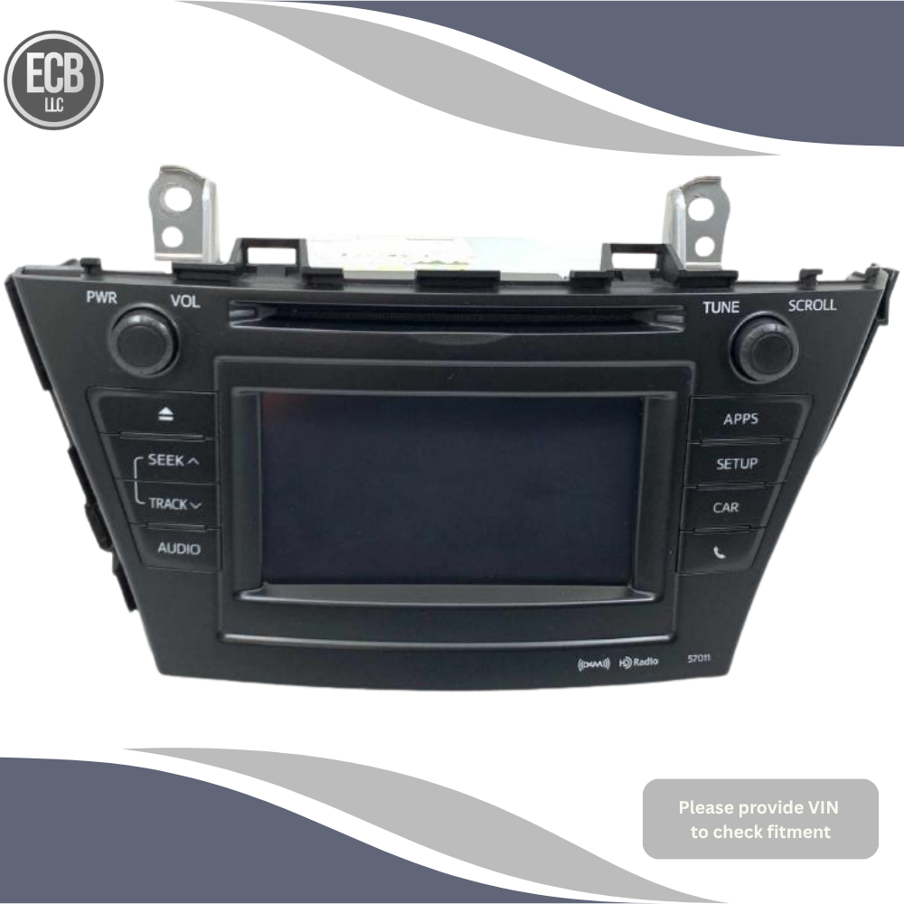 2012–2014 Toyota Prius Radio Display and Receiver OEM — view 1