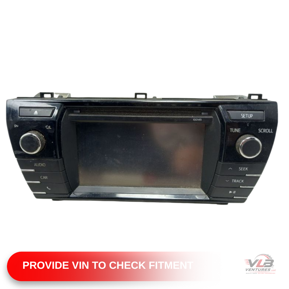2014–2016 Toyota Corolla Touchscreen Display & Receiver 100149 OEM 14 15 16 — view 1