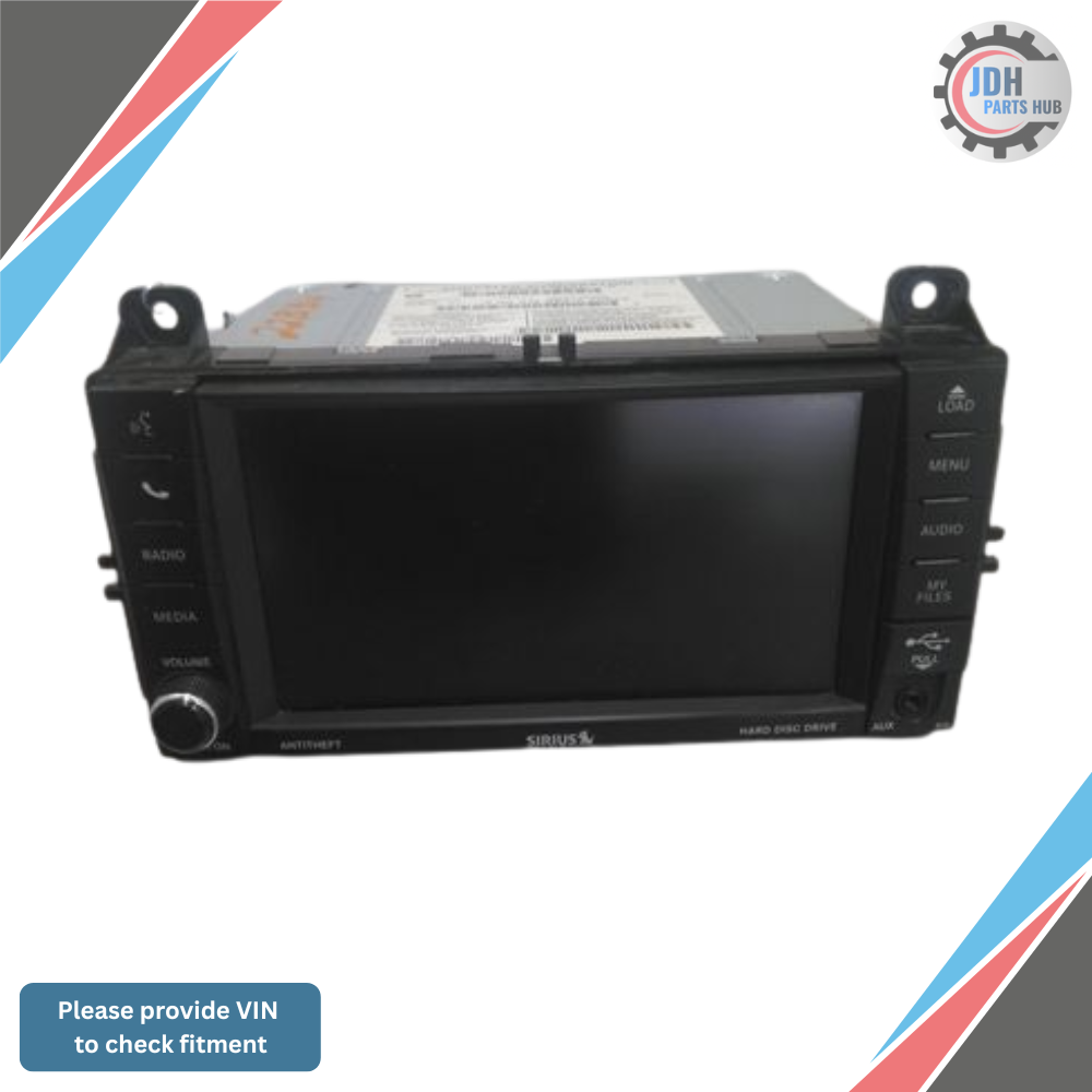 2012 Jeep Grand Cherokee Radio with Navigation Sat CD DVD HDD Face ID RHB OEM — view 1
