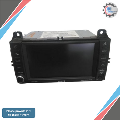 2012 Jeep Grand Cherokee Radio with Navigation Sat CD DVD HDD Face ID RHB OEM — view 1
