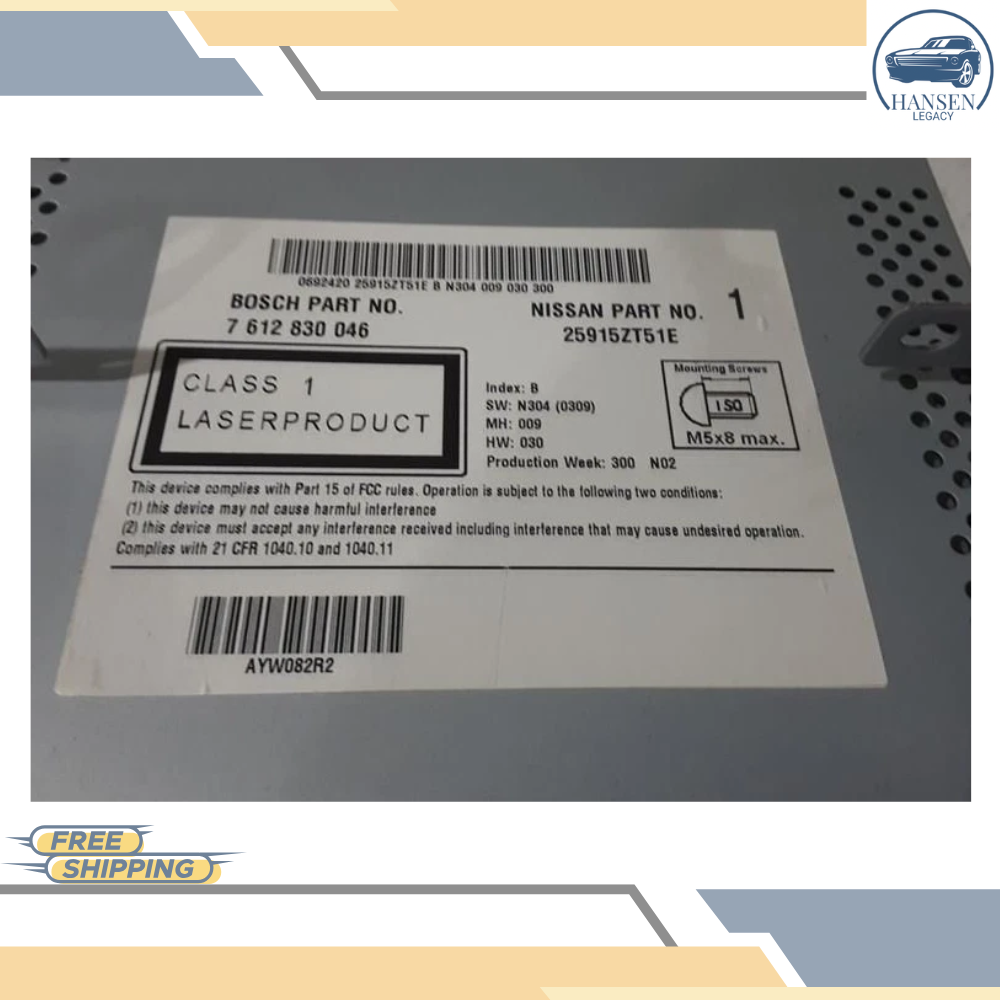 2011 Nissan Juke Radio Receiver Navigation with Display OEM — view 2