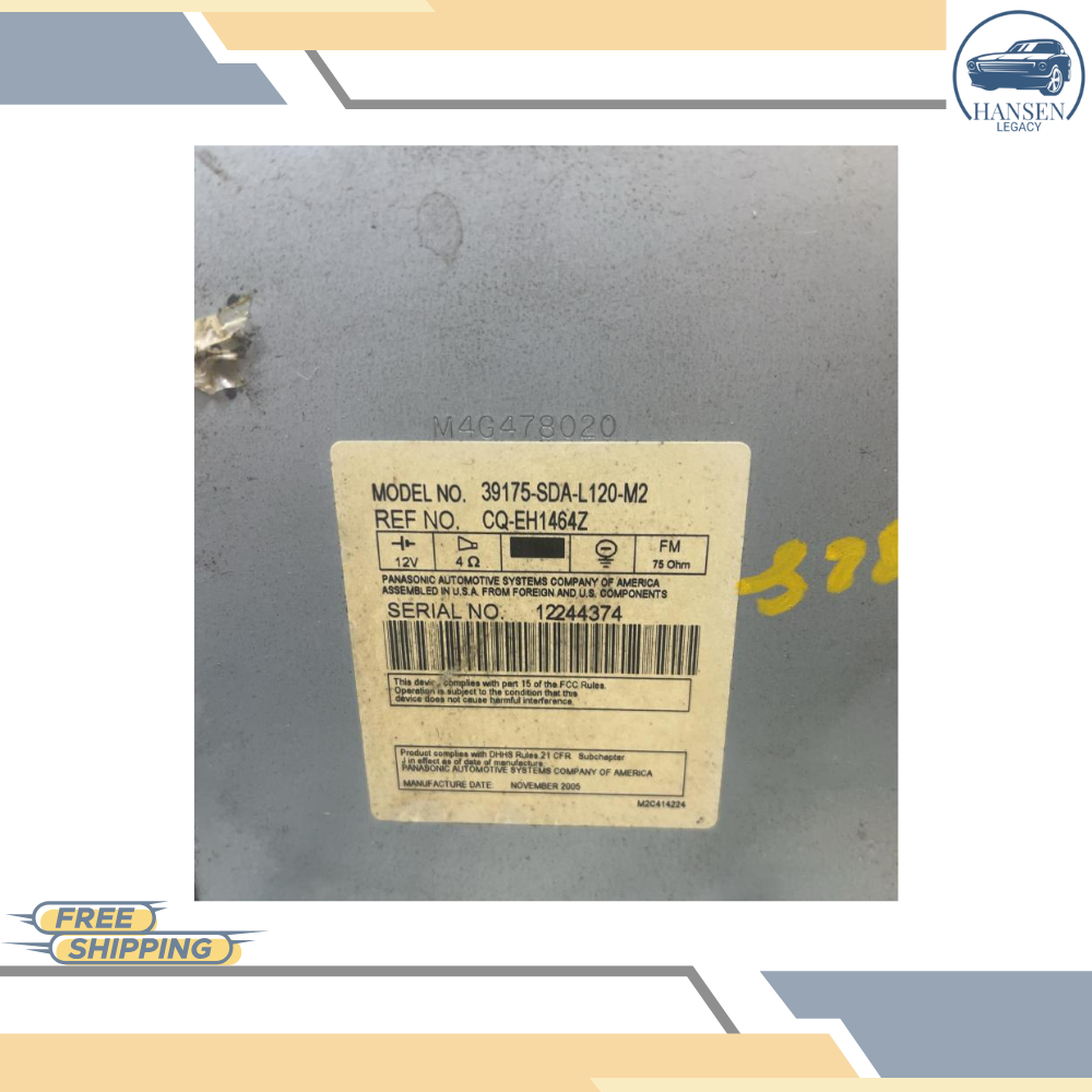 2004–2007 Honda Accord AM FM 6 Disc CD Player Radio Receiver OEM — view 4