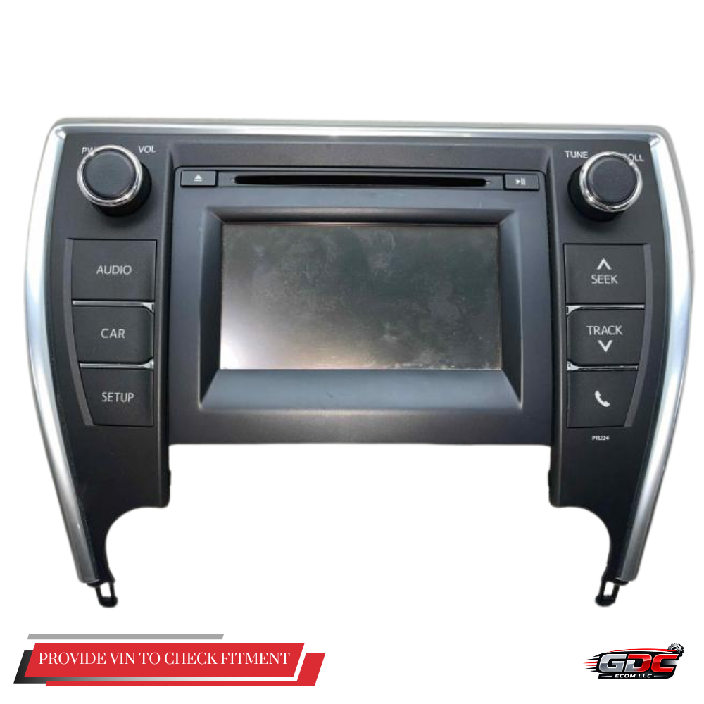 2016–2017 Toyota Camry Radio Display Screen ID P11224 OEM — view 1