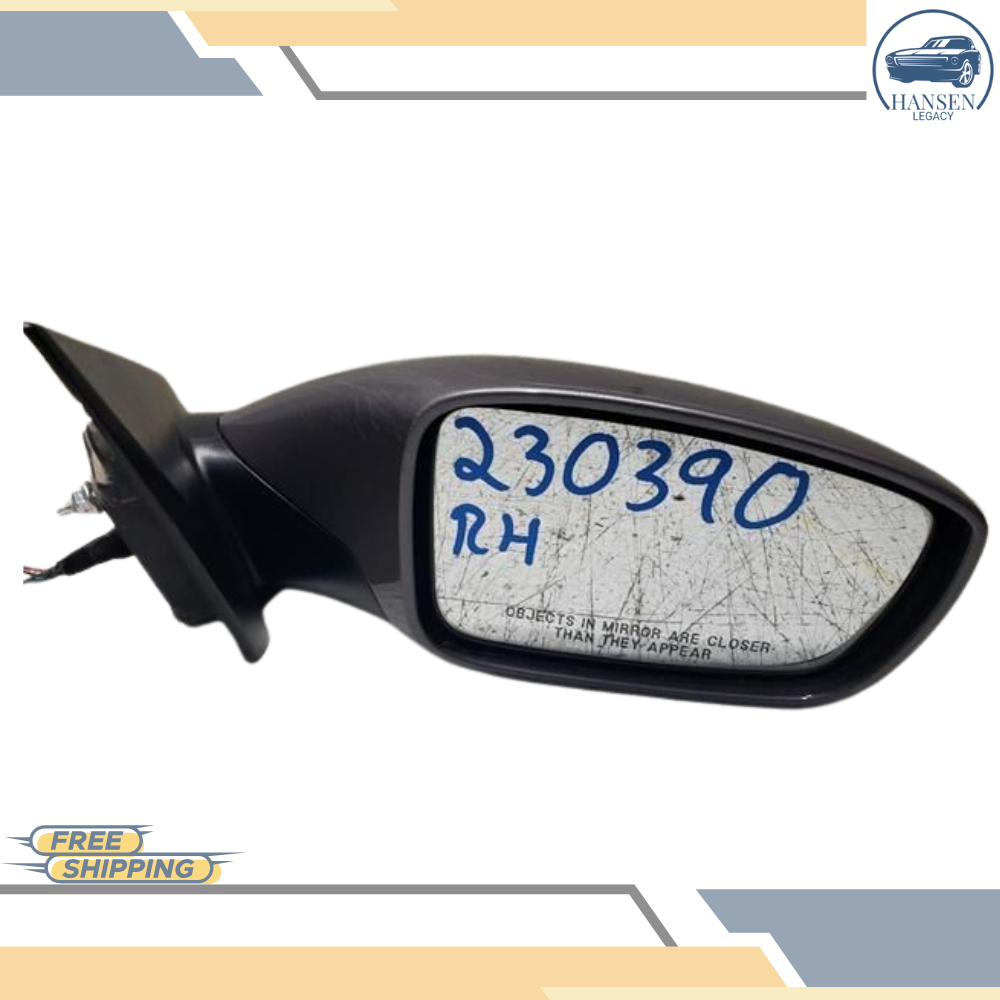 2011–2014 Hyundai Sonata RH Passenger Side Power View Mirror Assembly OEM — view 3