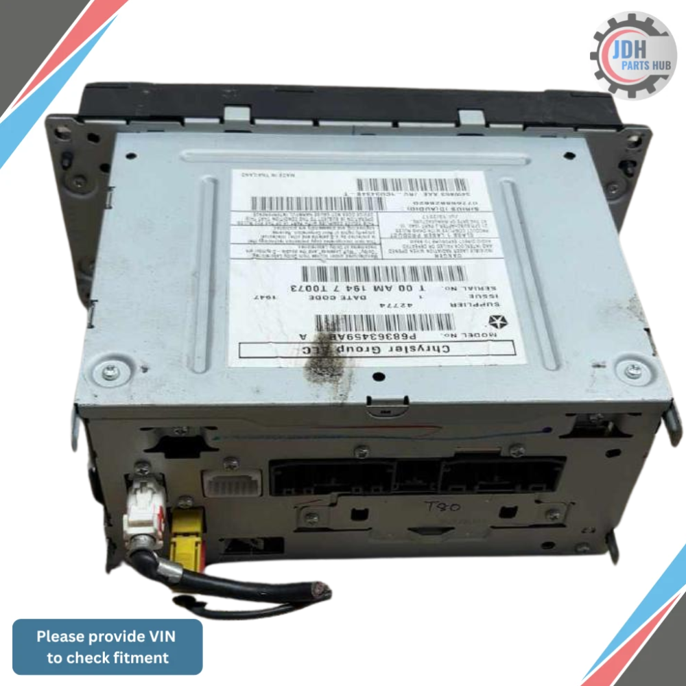 2012–2019 Chrysler Town & Country Radio Multimedia Satellite AM FM CD RBZ OEM — view 2